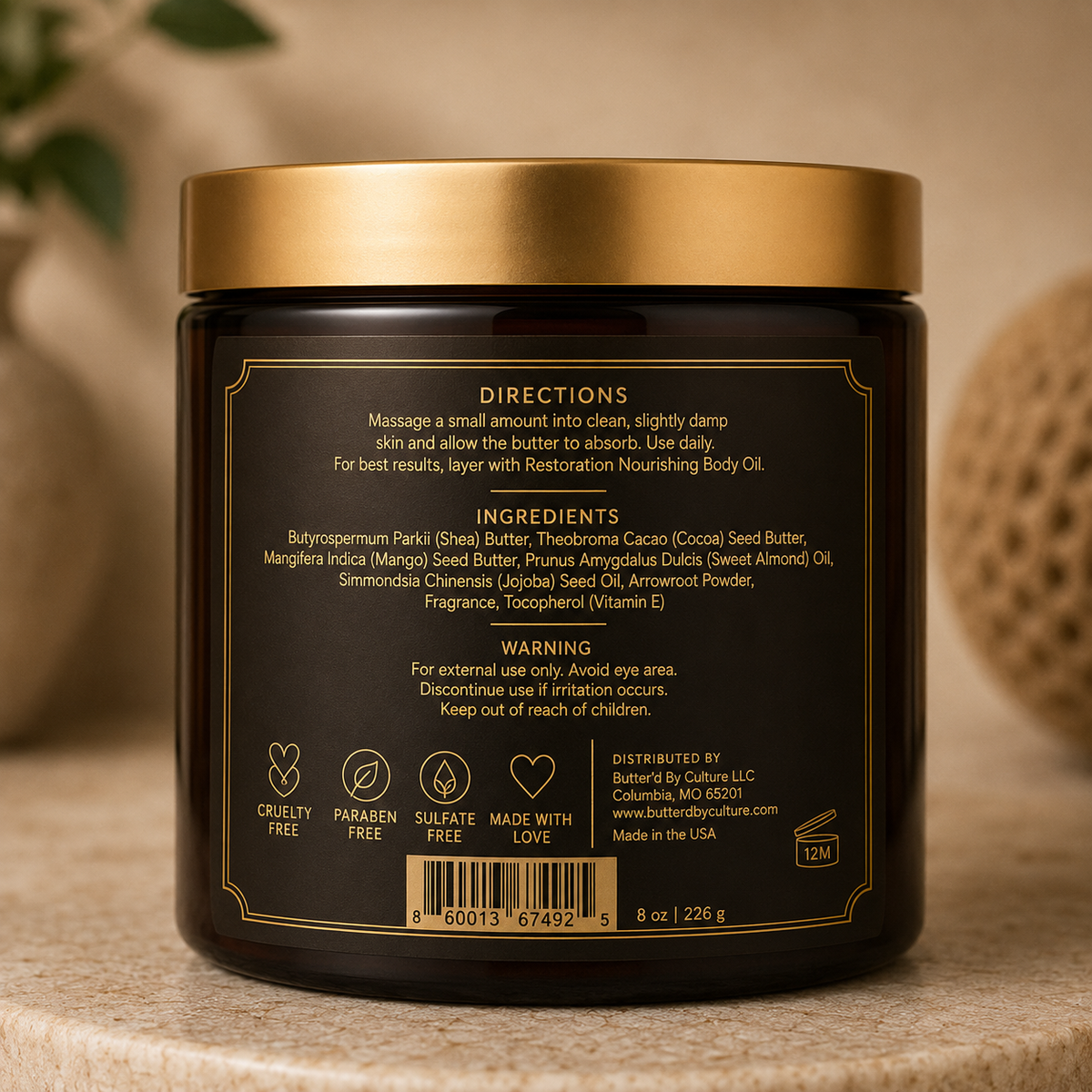 Restoration Whipped Body Butter -8 oz
